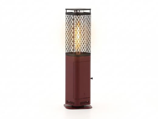 Monti HeatLine Blaze Pellet Heizstrahler 26x26x95 cm - Rot