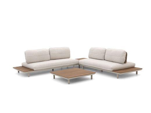 Zavelli Luminosa Bank Lounge-Set 4-teilig verstellbar