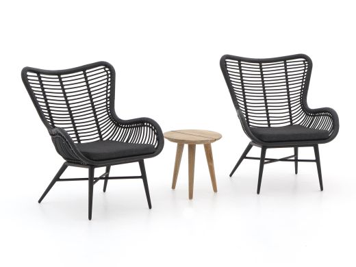 Intenso Rovello/ROUGH-K 40 cm Balkonmöbel-Set Lounge 3-teilig