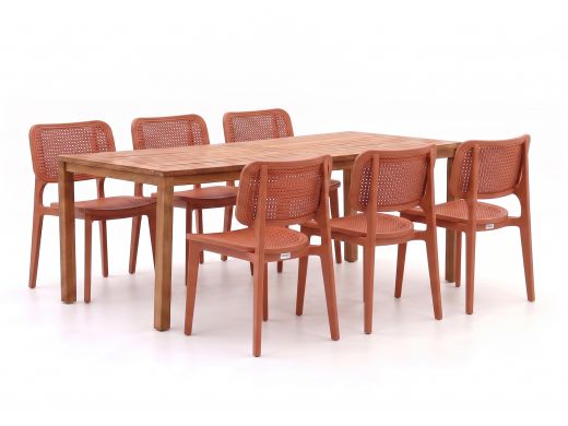 Forza Xitta/Liverpool 210 cm Gartenmöbel-Set 7-teilig