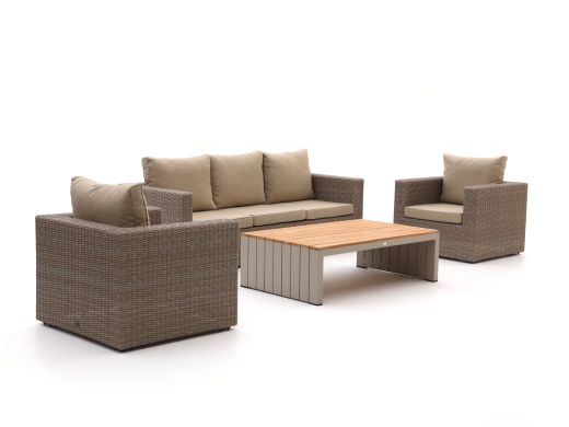 Intenso Carpino/Ummari Sessel-Sofa Lounge-Set 4-teilig