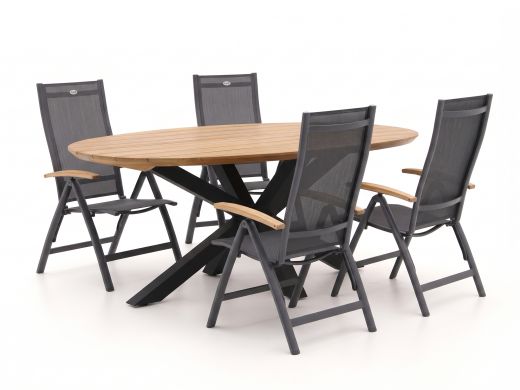 Hartman Troy/Stephanie 200cm dining tuinset 5-delig verstelbaar
