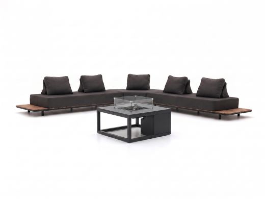 Bellagio San Lupo/Cosiraw Ecklounge-Set mit Feuertisch 4-teilig