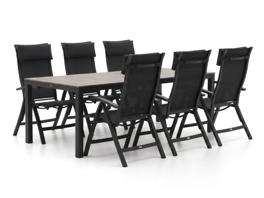 Bellagio Lugo/Fidenza 220 cm Gartenmöbel-Set 7-teilig verstellbar