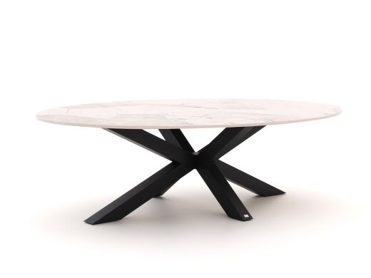 Bellagio Induno Ellips Low Dining Gartentisch 240x120 cm
