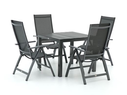 Bellagio Avenza/Fidenza 90 cm Gartenmöbel-Set 5-teilig verstellbar