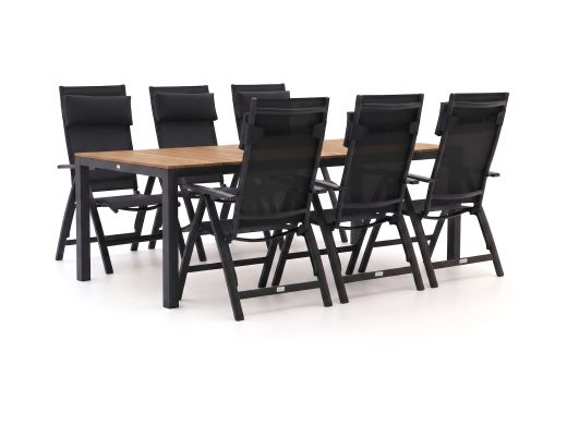 Bellagio Avenza/Fidenza 220 cm Gartenmöbel-Set 7-teilig verstellbar