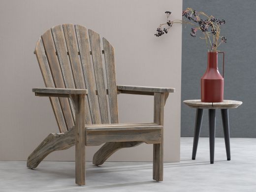 ROUGH-S Adirondack Gartensessel - Old Teak Greywash - Holz