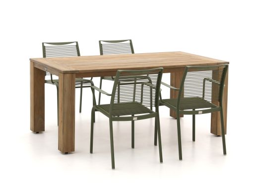 Apple Bee Hawaii/ROUGH-X 180 cm Gartenmöbel-Set 5-teilig stapelbar