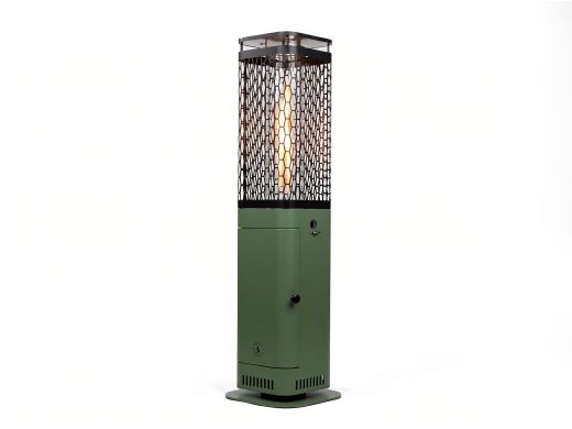 Monti HeatLine Blaze Pellet Heizstrahler 26x26x95 cm - Grün