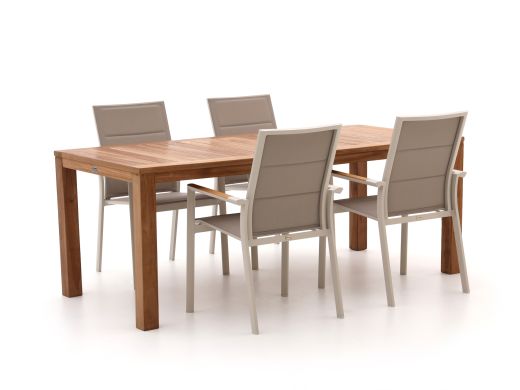 Bellagio Albinea/Oxford 200 cm Gartenmöbel-Set 5-teilig stapelbar