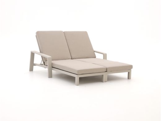 Bellagio Vazzola Gartenliegen-Set 2-teilig mit Rad