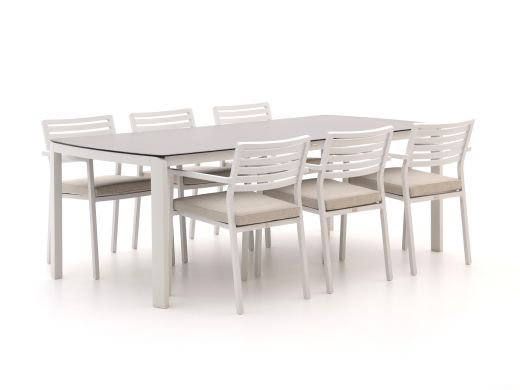 Bellagio Rumo/Ciane 220 cm Gartenmöbel-Set 7-teilig Stapelbar