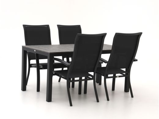 Bellagio Lugo/Fidenza 160 cm Gartenmöbel-Set 5-teilig stapelbar