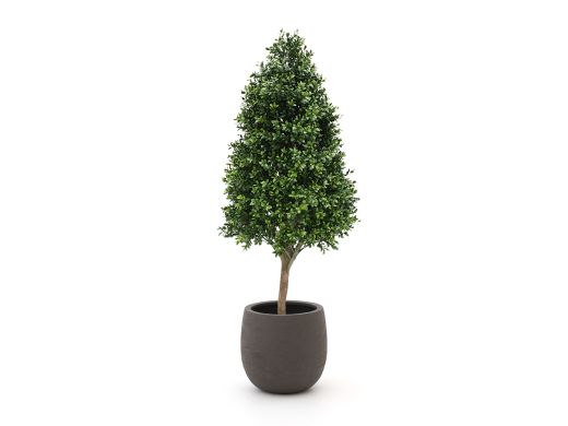 Designplants/Luca Lifestyle Buchsbaum Tower Kunstpflanze (h:110 cm) mit Terreno Balloon Blumentopf