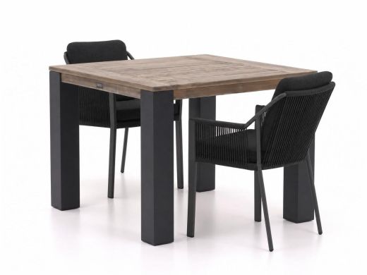 Tierra Outdoor Liv/ROUGH-X 100 cm Gartenmöbel-Set 3-teilig stapelbar