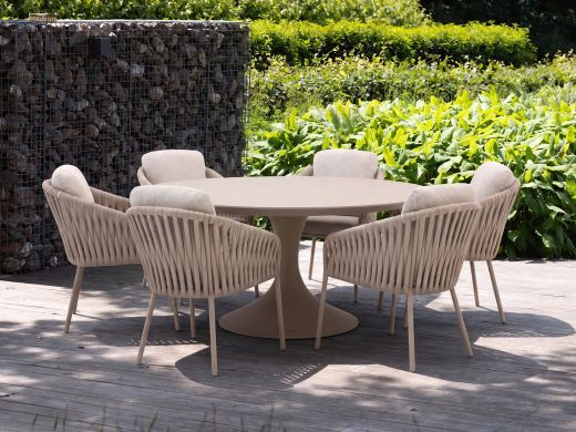 SUNS Nappa/Nova ø 170 cm Gartenmöbel-Set 7-teilig
