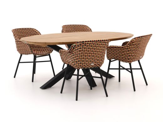 Hartman Delphine/Stephanie 200 cm Gartenmöbel-Set 5-teilig