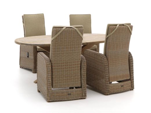 Intenso Umbria/ROUGH-Y Ellips 200 cm Gartenmӧbel-Set 5-teilig verstelbar