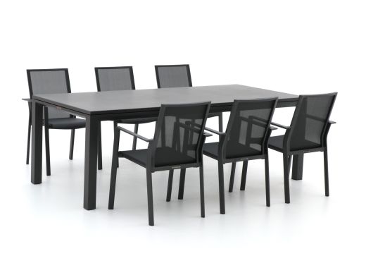 Bernstein Amberg/Mannheim 220 cm Gartenmöbel-Set 7-teilig stapelbar/ausziehbar