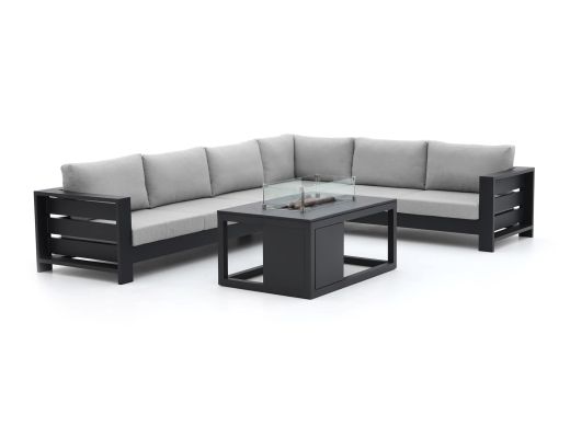 Bellagio Avolo/Cosiraw 120 cm Ecklounge-Set mit Feuertisch 3-teilig rechts