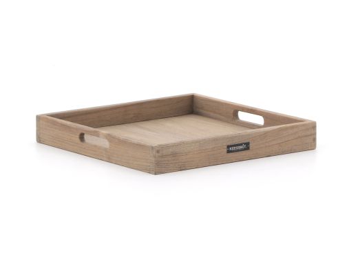 ROUGH-X Tablett 50x50 cm - Old Teak Greywash