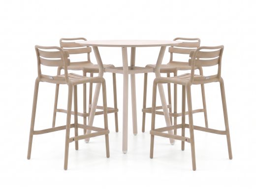 Forza Vico/Tritoni ø 110 cm Gartenbar-Set 5-teilig