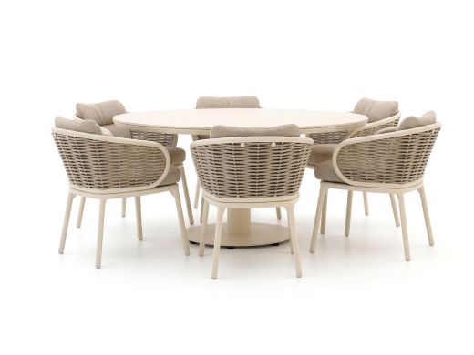 Apple Bee Pine Key/Melville ø 160 cm Gartenmöbel-Set 7-teilig