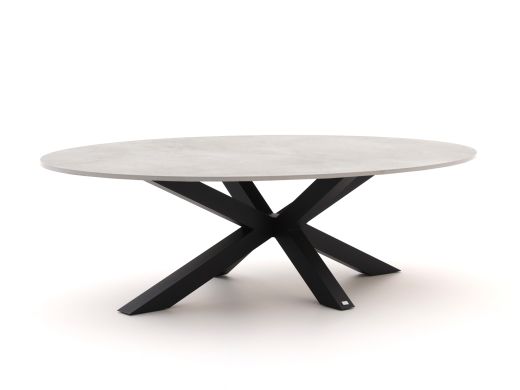 Bellagio Induno Ellips Low Dining Gartentisch 240x120 cm