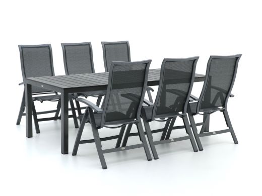 Bellagio Lugo/Fidenza 220 cm Gartenmöbel-Set 7-teilig verstellbar