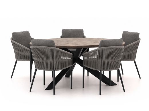 Bellagio Mineo/ROUGH-Y ø 150cm dining tuinset 6-delig