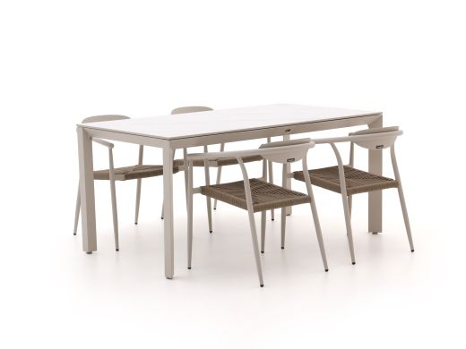 Manifesto Cavone/Sestino 160 cm Gartenmöbel-Set 5-teilig stapelbar