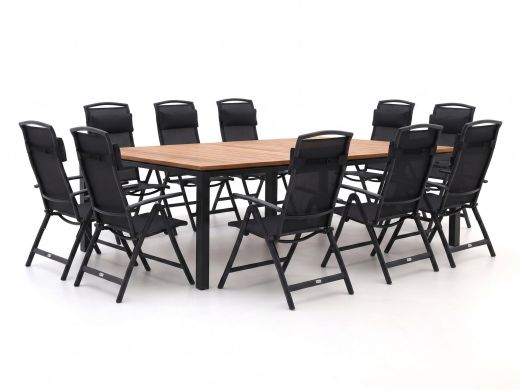 Forza Capri/Linosa 240x160 cm Gartenmöbel-Set 11-teilig verstellbar
