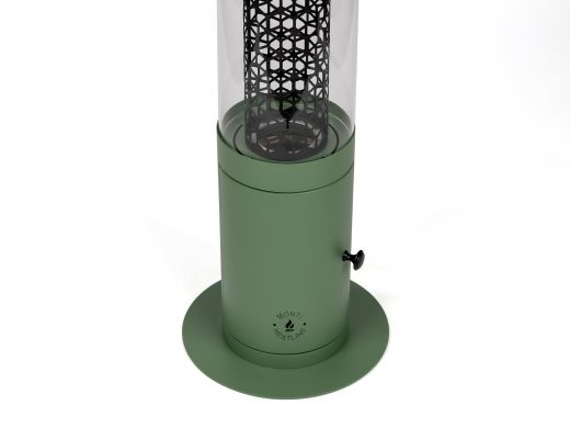 Monti HeatLine Ember Pellet Heizstrahler ø 24 cm (h: 58 cm) - Grün