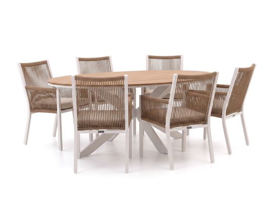 Manifesto Rivola/Fidenza 180 cm oval Gartenmöbel-Set 7-teilig