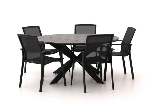 Bellagio Dranera/Fidenza ø 149 cm Gartenmöbel-Set 6-teilig stapelbar