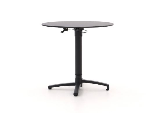 Bellagio Canzo Gartentisch klappbar ø 80 cm (h: 73/109 cm) verstellbar