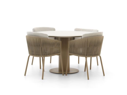 Hartman Sevilla/Girona ø 120 cm Gartenmöbel-Set 5-teilig