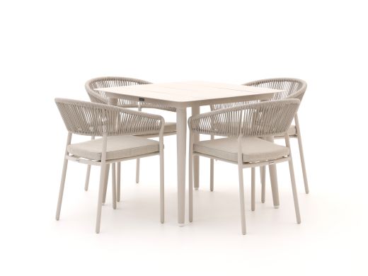 Bellagio Nova Siri/Sora 90 cm Gartenmöbel-Set 5-teilig stapelbar