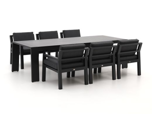 Bellagio Vinadio 255 cm Low Gartenmöbel-Set 7-teilig