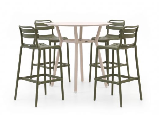 Forza Vico/Tritoni ø 110 cm Gartenbar-Set 5-teilig