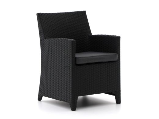 Forza Barolo Gartenstuhl - Schwarz - Polyrattan
