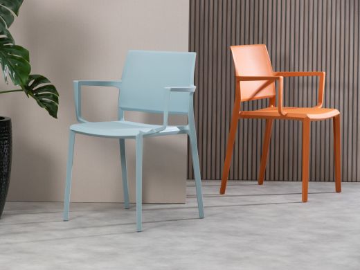 Forza Sile/Fidenza 160 cm Gartenmöbel-Set 5-teilig stapelbar