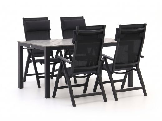 Bellagio Avenza/Fidenza 160 cm Gartenmöbel-Set 5-teilig verstellbar