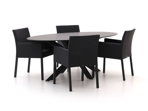 Manifesto Arzana/Furato ellips 200 cm Gartenmöbel-Set 5-teilig