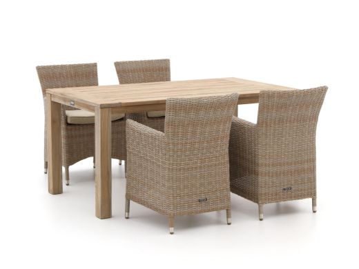Intenso Borno/ROUGH-S 160 cm Gartenmöbel-Set 5-teilig