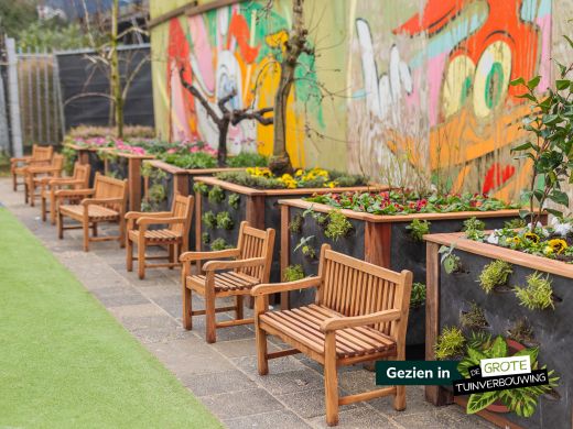 Kinder Gartenstuhl 35x40x56 cm - Natur Teakholz - Teakholz