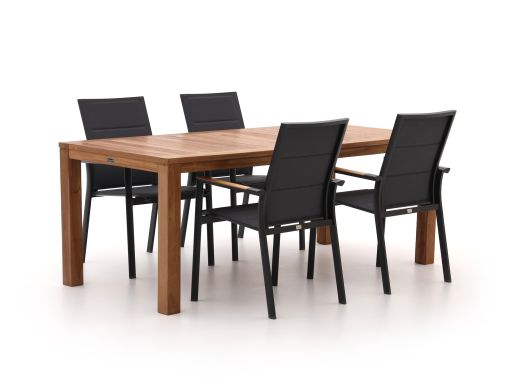 Bellagio Albinea/Oxford 200cm Gartenmöbel-Set 5-teilig stapelbar