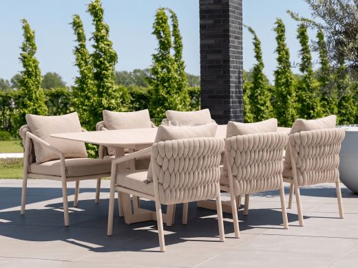 SUNS Sato/Palermo 240 cm Gartenmöbel-Set 7-teilig