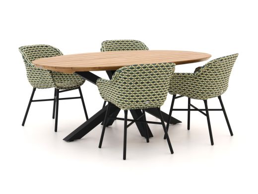 Hartman Delphine/Stephanie 200 cm Gartenmöbel-Set 5-teilig